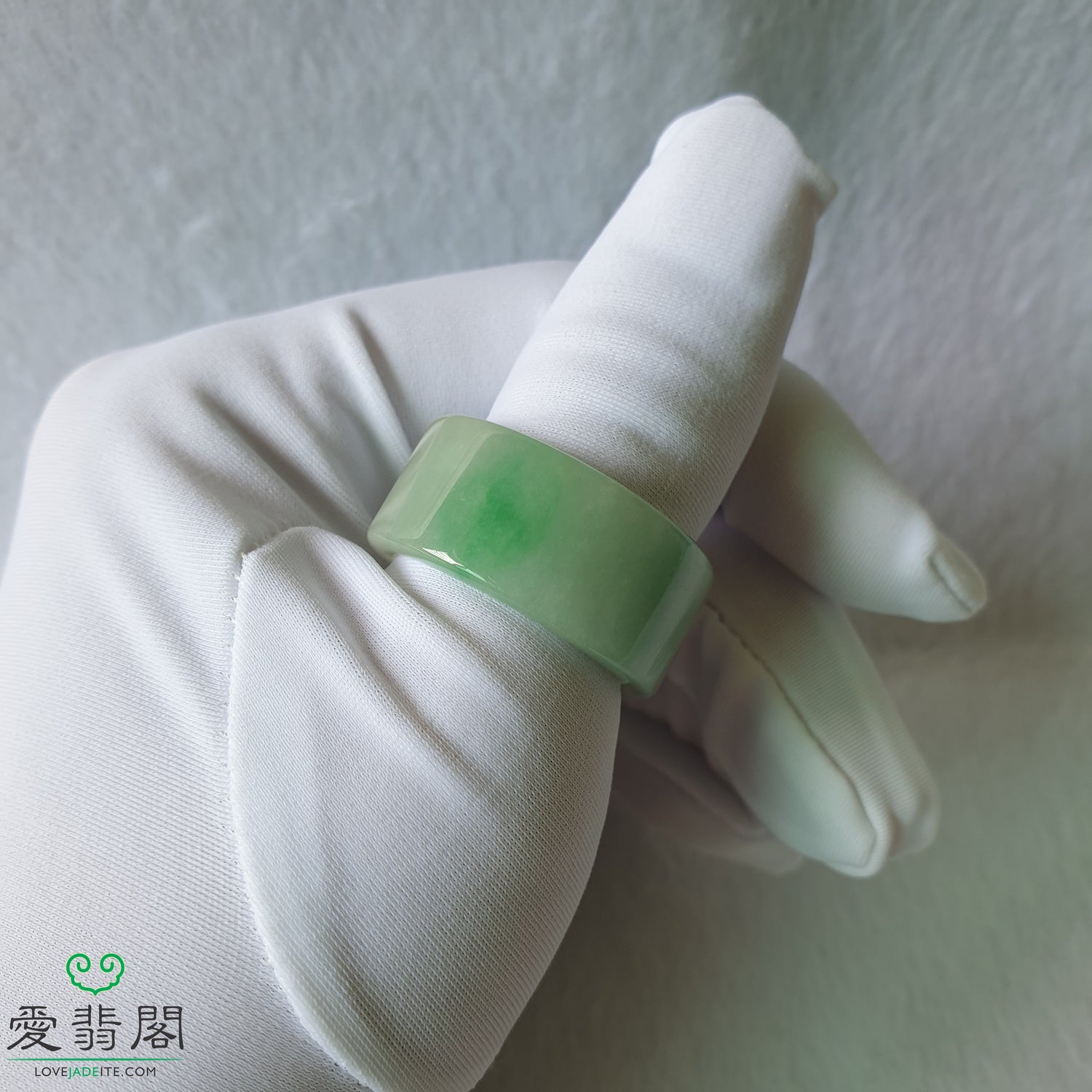 CHINA FOLK Traditional Jade Carving- Green Jade Thumb Ring - AliExpress